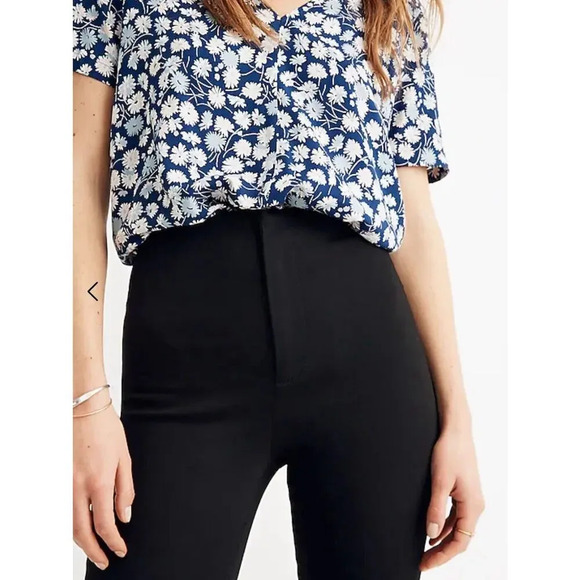 MADEWELL BLACK FRASER DEMI BOOT PONTE BLACK PANTS SIZE 29 1326 - Picture 2 of 14